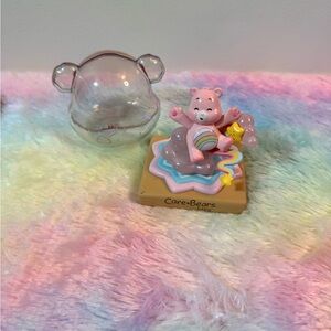 Miniso Care Bears blind box Pink Rainbow Bear Figurine with Pastel Star Base